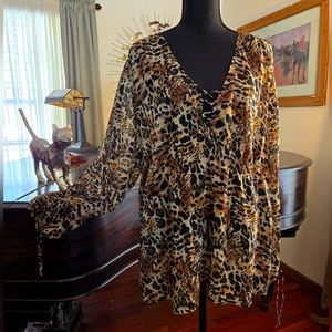Animal Print Blouse